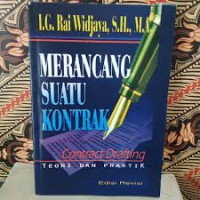 Image of Merancang suatu kontrak : contract drafting teori dan praktik